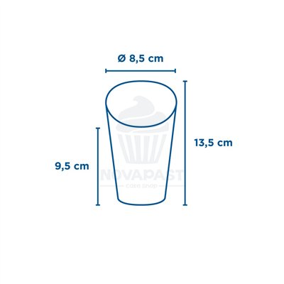 "Set de 50 Vasos para Fritos - Parole Ø8,5x13,5cm."