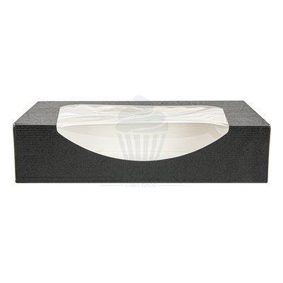 "Caja Snack Elegante con Ventana Negra 19,7x12x4,5 cm"