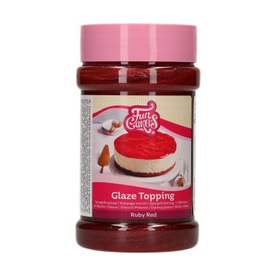 FUNCAKES GLAZE TOPPING RUBY RED COVERAGE 375 GR