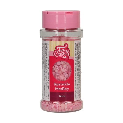 "FunCakes Medley Rosa: Decoración de Azúcar para Repostería, 70 gr"