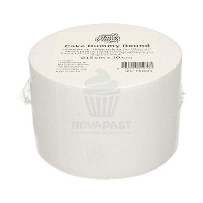 Round 15cm Cake Dummy - 10cm Tall Porex by FunCakes