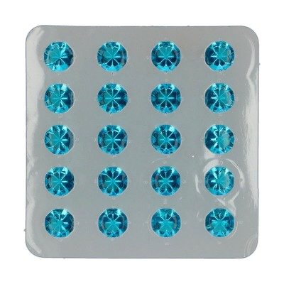 "Set FunCakes de 20 Diamantes de Gelatina Azul: Dulzura Brillante para tus Postres"