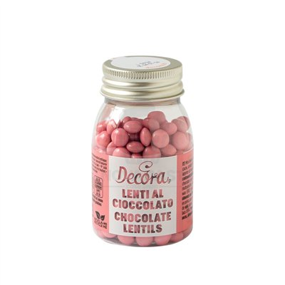 DECORA Mini Milk Chocolate Lentils Peach 80g: Sweetness