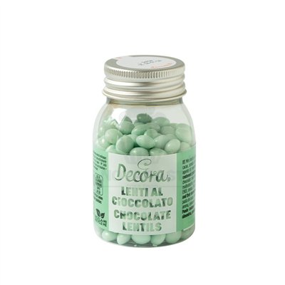 DECORA Mini Lentejas Chocolate Leche Verde 80g - Dulzura única
