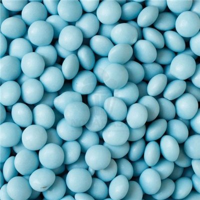 Mini Lentejas Chocolat Lait Turquoise 80g - Décoration Gourmande