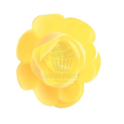 Decoração Florensuc Rosa Amarela 50mm - 36 Unidades