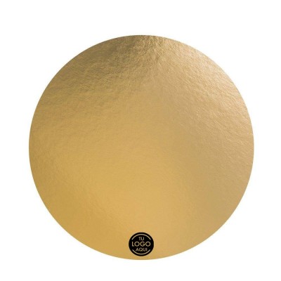 CUSTOMIZED GOLD CARDBOARD DISC WITH LOGO 1050 GR
