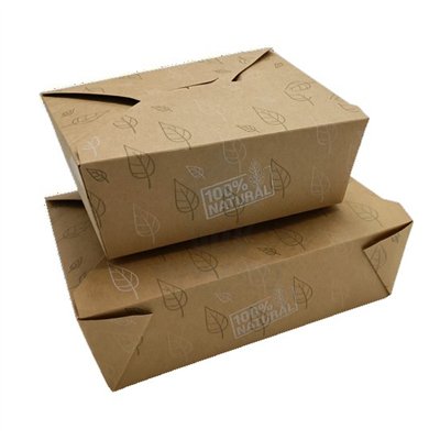 Conjunto de 50 Embalagens de Cartão 1400 ml Take Away