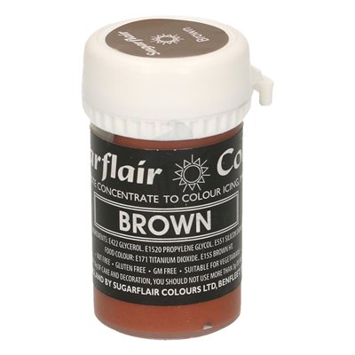 SUGARFLAIR COLORANT PÂTE 25 GR. BROWN/MARRON