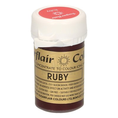 SUGARFLAIR COLORANTE PASTA 25 GR. RUBY
