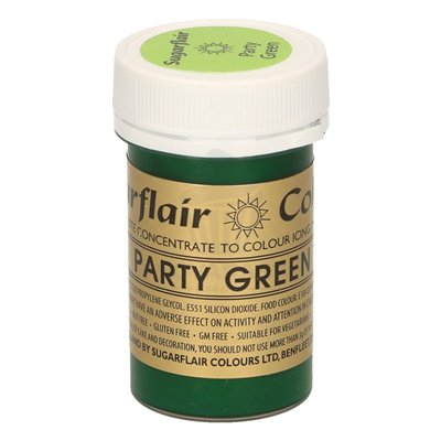 SUGARFLAIR COLORANT PÂTE 25 GR. PARTY GREEN