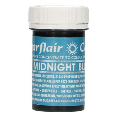 SUGARFLAIR COLORANTE PASTA 25 GR MIDNIGHT BLUE