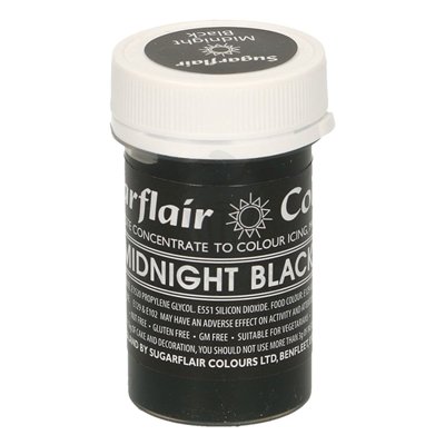 SUGARFLAIR COLORANTE PASTA 25 GR MIDNIGHT BLACK