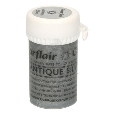 SUGARFLAIR COLORANTE PASTA 25 GR. ANTIQUE SILVER