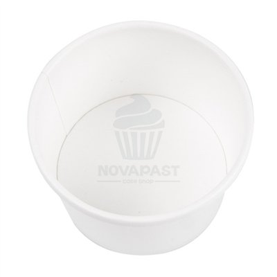 GDP SET DE 25 TARRINAS BLANCAS + TAPA 240 ML Ø9 CM