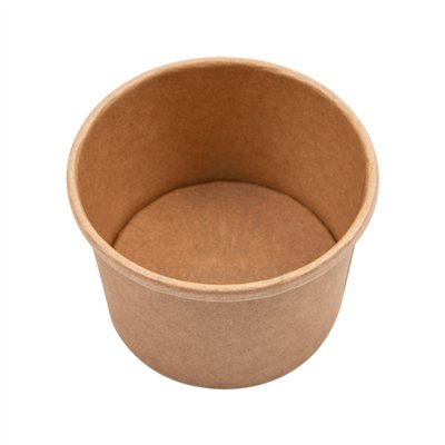 GDP SET DE 25 TARRINAS KRAFT + TAPA 240 ML Ø9 CM