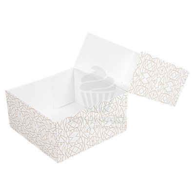 GDP CAIXA DE CONFEITARIA LISTRADA C/JANELA 24X24X12 CM