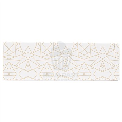 GDP BOÎTE À GÂTEAUX RAYÉE AVEC FENÊTRE 23X23X7,5 CM