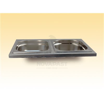 ATEMPERADOR 60X40 + 2 RÉCIP. GASTRO. 9+9 L 1KW