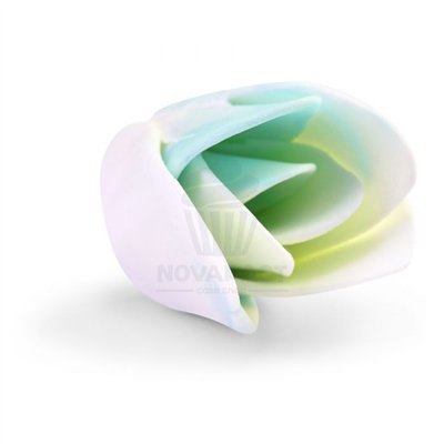 TULIPAS DE AÇÚCAR BRANCAS/AZUIS 3,5CM (24 UNID)