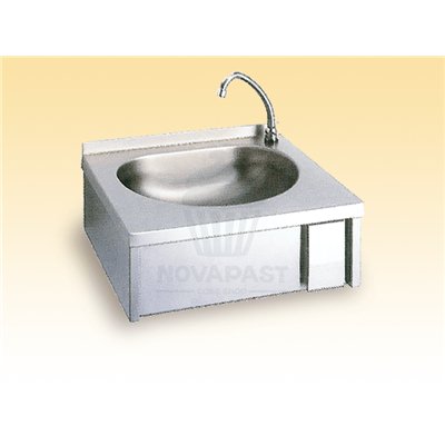 LAVAMANOS MURAL CON PULSADOR TEMPORIZADO 40X33X20