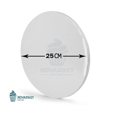 MODECOR BASE TARTA GRUESA 1,2 CMS BLANCA 25 CMS 