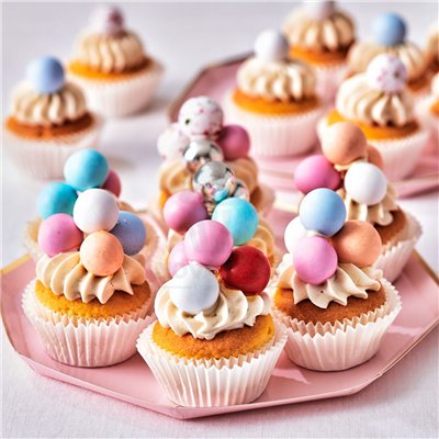 "FunCakes 130 gr: Perlas Crujientes de Chocolate Rosa para Repostería"