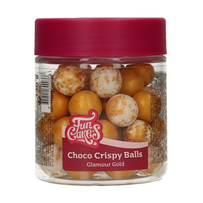 FUNCAKES 130GR BOLAS CRUJIENTES CHOCO GLAMOUR GOLD