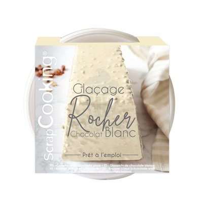 SCRAPCOOKING Glaseado Rocher Choco Blanco 400g Delicia