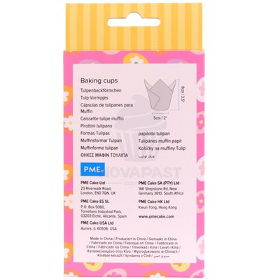 Tulipas colorées pour muffins - Set de 24 pièces PME