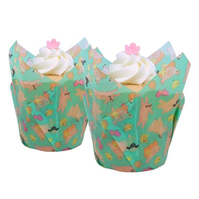 Tulipes de Pâques : Set 24 Muffins Animés PME