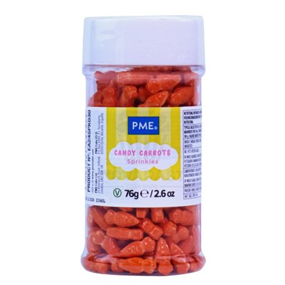 PME 60 GR JAR MINI CANDY CARROTS: DECORATE YOUR DESSERTS
