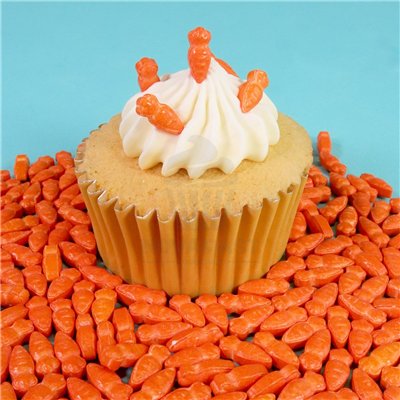 PME 60 GR JAR MINI CANDY CARROTS: DECORATE YOUR DESSERTS