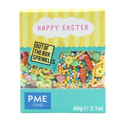 "Sprinkles de Azúcar Happy Easter PME - Caja de 60 gr para Repostería"