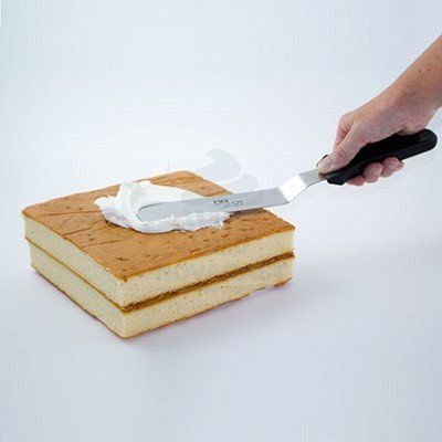 "Espátula Acodada Inox PME de 11,5 cm - Herramienta de Pastelería"