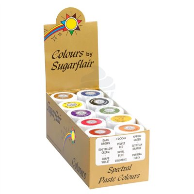 Sugarflair Set of 10 Colorants: Bright and Creative Colors