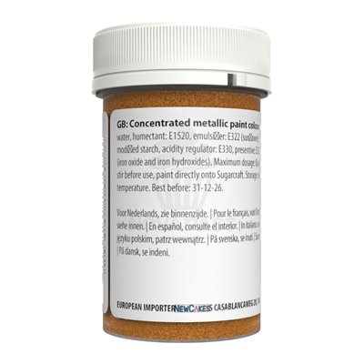 Pintura Metálica Ouro Escuro 25g - Sugarflair