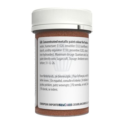 SUGARFLAIR 25G JAR METALLIC PAINT RUBY PINK: UNIQUE SHINE