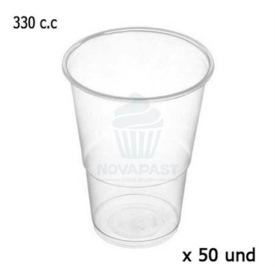 SN PAC. 50 COPOS PLÁSTICOS REUTILIZÁVEIS INQUEBRÁVEIS 350ML