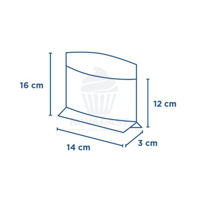 PACOTE COM 100 SACOS KRAFT ABERTOS 12X12,2 CM
