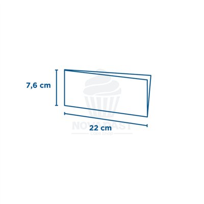 CONJUNTO DE 100 SACOS DE PAPEL PARA ESPETINHOS 22X7,6CM