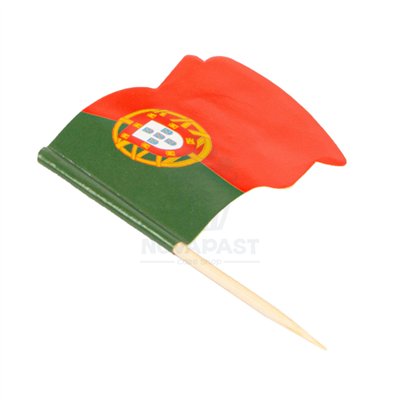 GDP SET DE 100 BANDERITAS COCKTAIL 6,5CM PORTUGAL