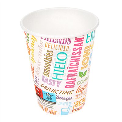 ENSEMBLE DE 50 GOBELETS EN CARTON 2700 ML PAROLE Ø7,8CM