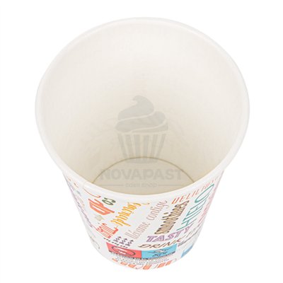 GDP SET DE 50 VASOS CARTON 2700 ML PAROLE Ø7,8CM