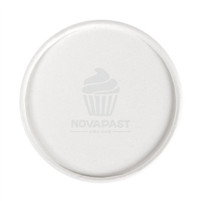 CONJUNTO DE 100 TAMPAS DE PAPEL PARA POTES DE SORVETE DE 180 ML