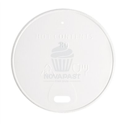 ENSEMBLE DE 100 COUVERCLES BLANCS GDP POUR VERRES DE 8CM