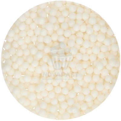 FUNCAKES Soft White Sugar Pearls 60g - Sweet Elegance
