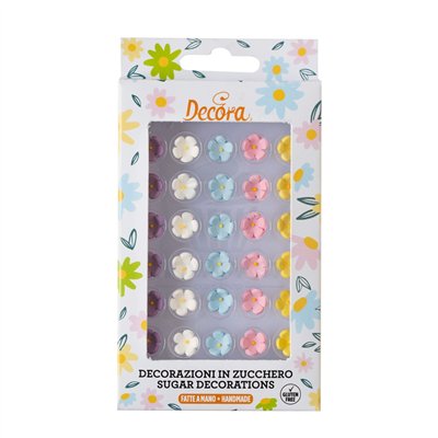 DÉCOREZ UNE TROUSSE AVEC 30 FLEURS DE SUCRE DE COULEURS ASSORTIES