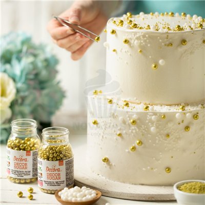 DÉCORE POT 100 GR. PERLES STANDARD OR 5 MM