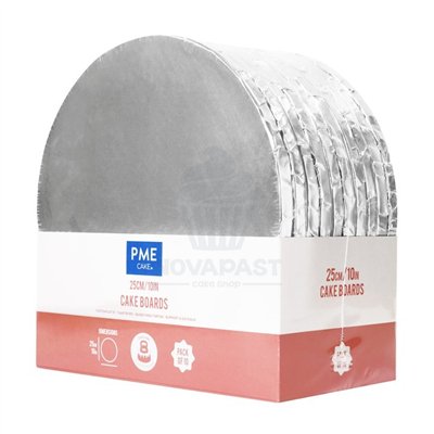 PME SET DE 10 BASES PLATA 1,2 CM GROSOR 25 CM